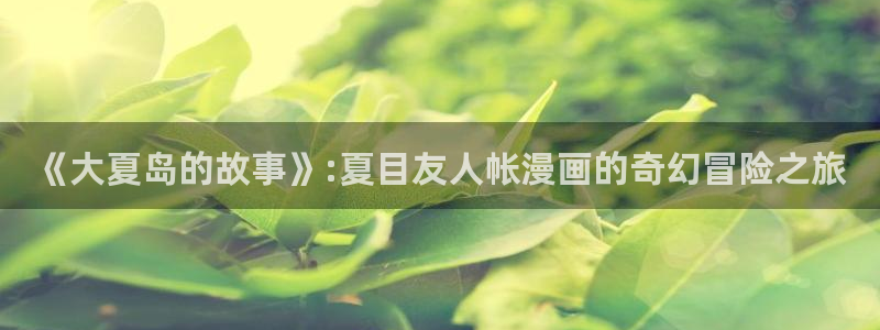 免费的51漫画网站：《大夏岛的故事》:夏目友人帐漫画的奇幻冒险之旅